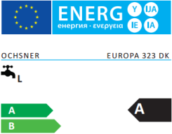 Etichetta Energetica Pompa di Calore Ochsner Europa 323DK